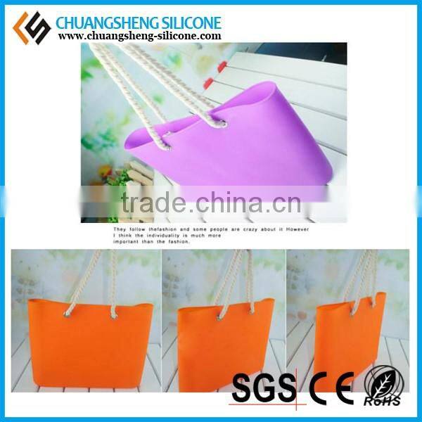 Travel portable silicone handbag, shoulder bag