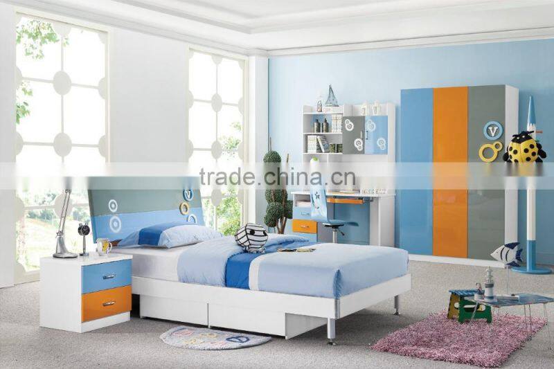 RD106 Love twins boys bedroom set 2016 alibaba new children kids colofurl cartoon furniture on sale in stock