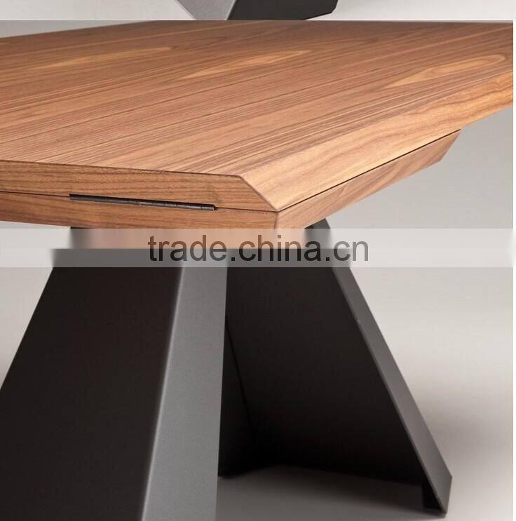 Momoda luxury Italy modern furniture 1PC customized 8-12 chairs extending dining table Dubai middle east dining room furniture