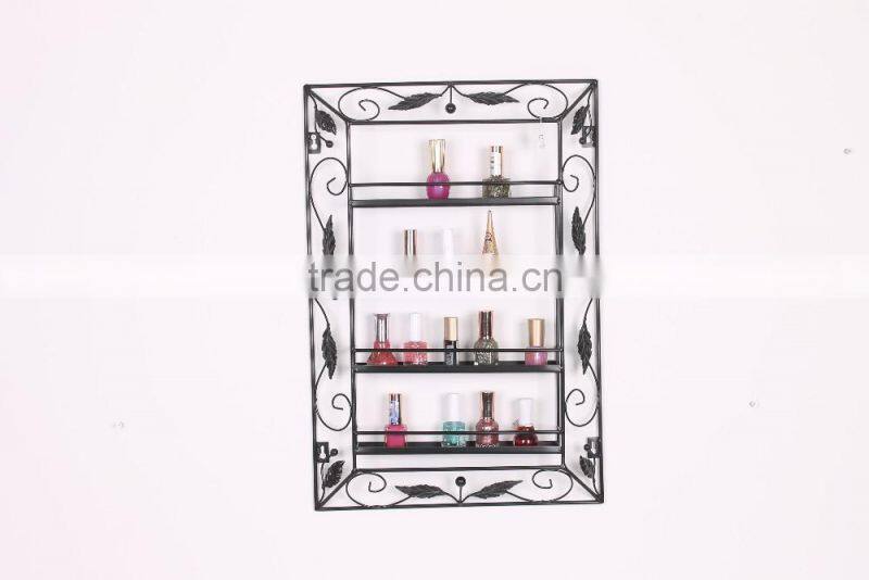 New product floor standing display shelf metal nail polish rack