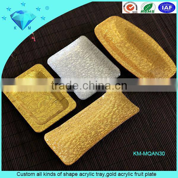 Hot wave acrylic serving plate,bar plate,fruit plate for home decoration