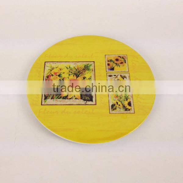 plastic melamine round chopping board