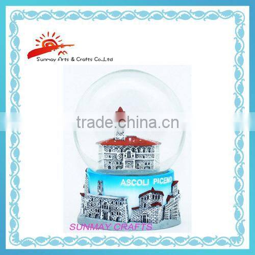 wedding party use & gifts custom made polyresin wedding snow globe