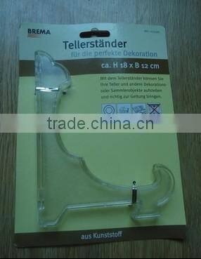 plastic display plate stand display plate holder/plate easel