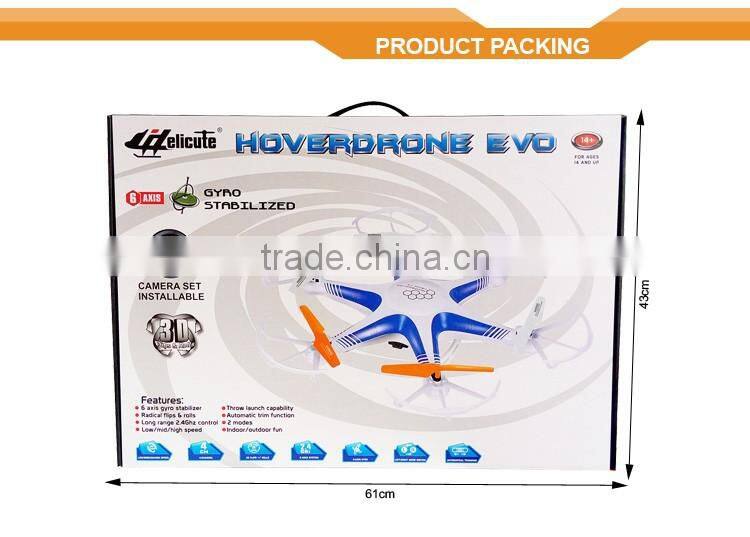 2.4g rc quadcopter drone radio control toy with light fpv racing drone