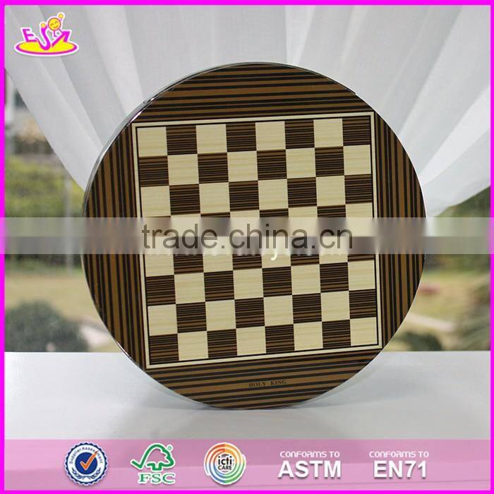 2017 New design children educational game wooden chess board W11A054