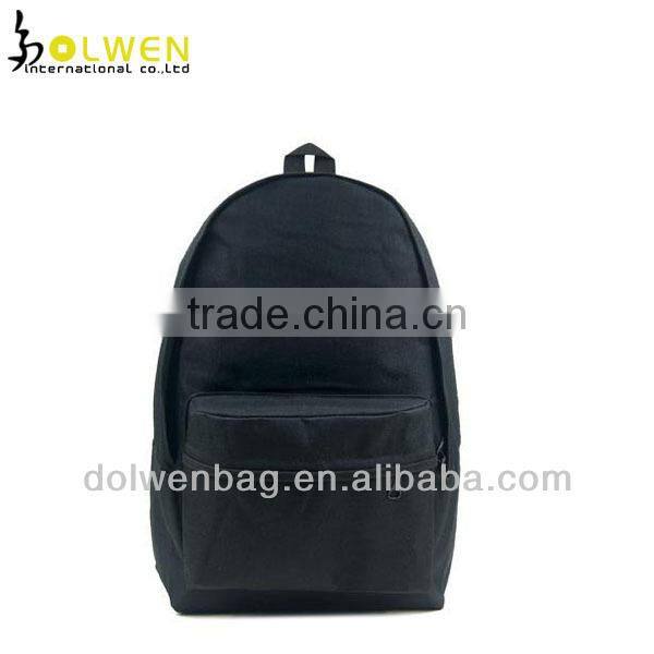 plain colour canvas school bag