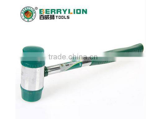 Berrylion High Quality Rubber Hammer 25-40Z Rubber Hammer with Steel Handle