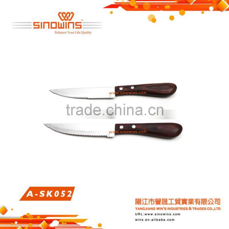 A-SK028&A-SK028F Super Quality Stainless Steel Royalty Line Cutlery Set with Wooden Handle