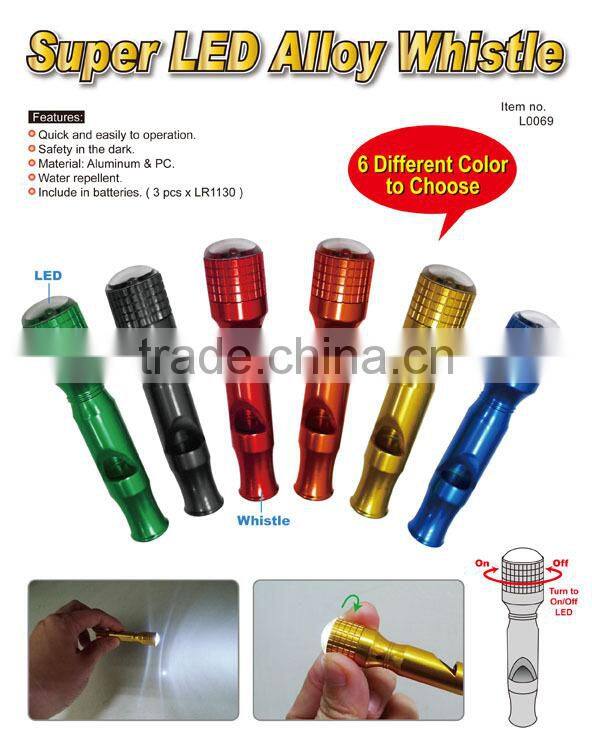Super LED Alloy Whistle
