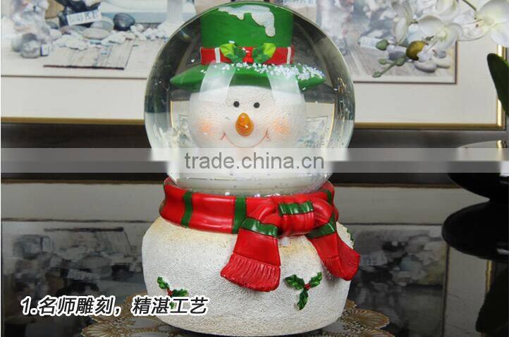 Hot Sale christmas snow Gifts globe musical christmas snow globe