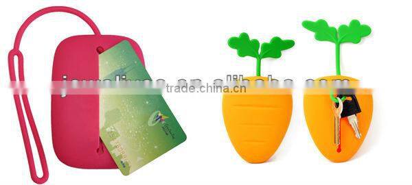 Custom Silicon Travel Wallet Women Lady Wallet For Promotion Pink