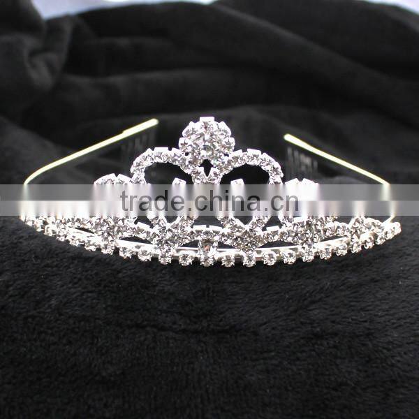 2016 Trendy Handmade Crystal Wedding Tiara Wholesale Halo H172-012