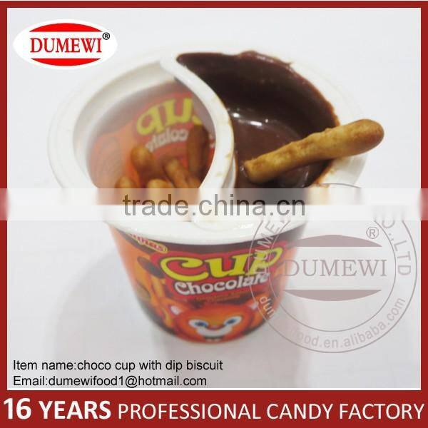 Finger Biscuits Stick with Chocolate Jam Chocolate Cup