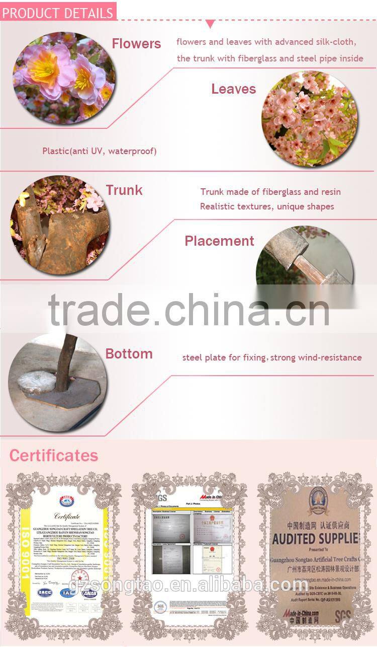 manufacturer china artificial cherry tree dacorative indoor artificial tree mini artificial cherry blossom tree