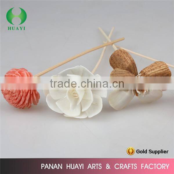 Reed Diffuser Handmade White Sola wood Perfume Flowers 8CM