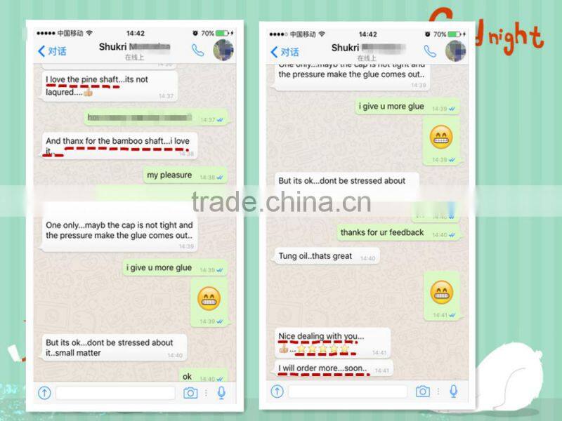 12~14cm Flu Flu Arrows Pine Cresting Arrows With Four Turkey Fletchings