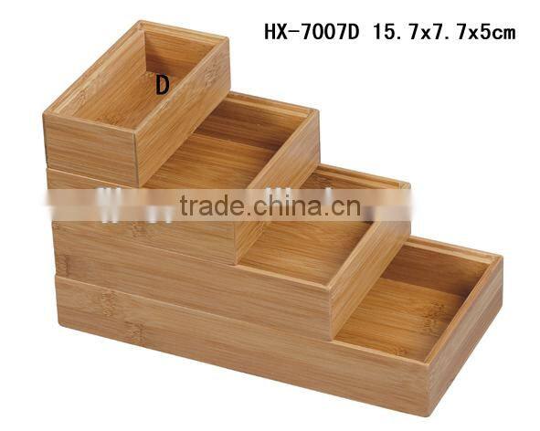 Hot selling bamboo kitchen storage box