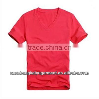 summer mens casual sexy tight short sleeve V-neck t-shirt