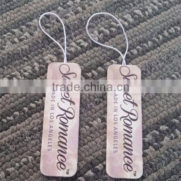 2016 customized direct factory wholesafashionable jeans swing tags hang tags with competitive price