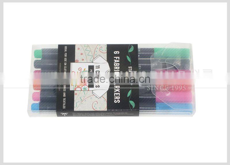 Kearing Brand Permanent Pillow markers for DIY painting 6pcs per set accept OEM packing #FM106