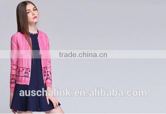 latest korean style classic fashion embroidered casual jacket customized