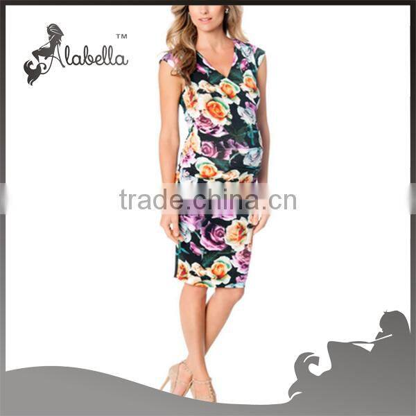 Long Sleeve Maternity Daily Wear Pregnant Dress