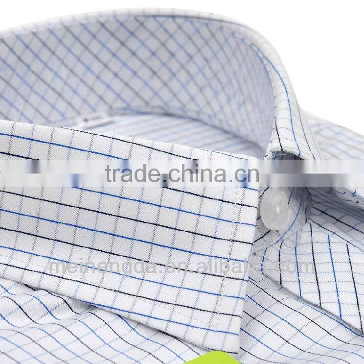 clear small check fashion shirts men