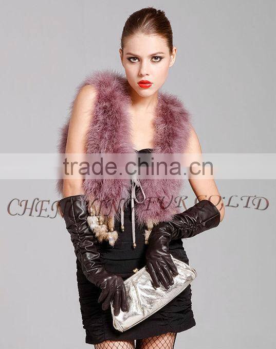 CX-G-B-79A Turkey Feather Casual Dress