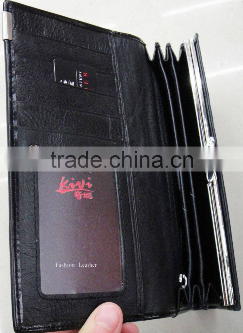 Hot popular Lady stylish genuine leather croco wallet