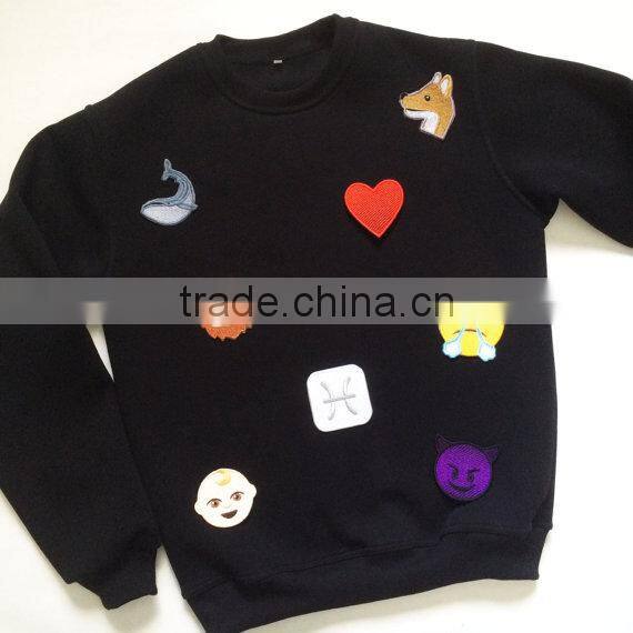 2017Customized 3D logo Embroidery Patch, Embroidered Patch for garment