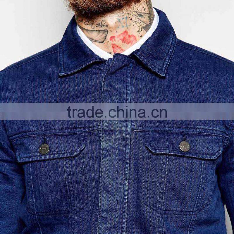 OEM denim jacket men plain denim jacket wholesale