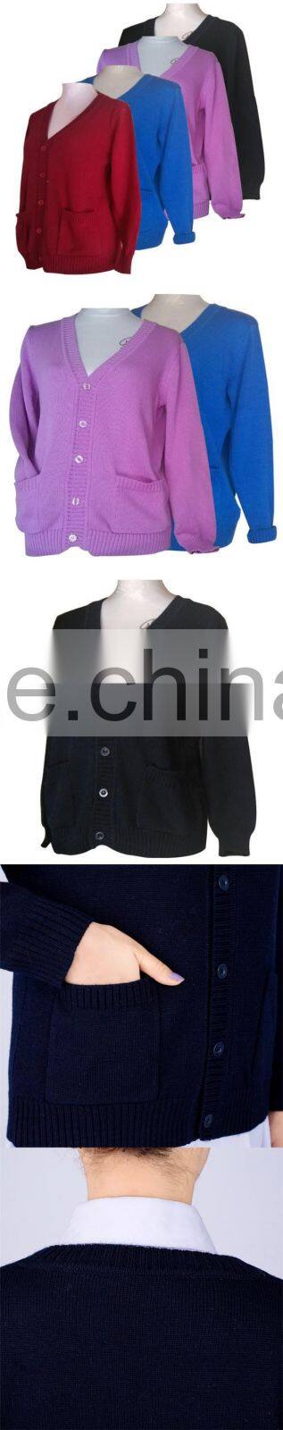 2016 Formal knitted nurse cardigan work wear black winter hospital uniform