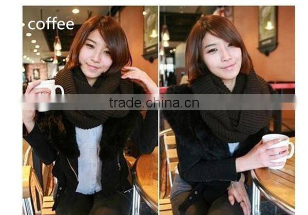 Simple and fashion high quality 7 color choice circle neckwear lovely magic scarf ladies scarves