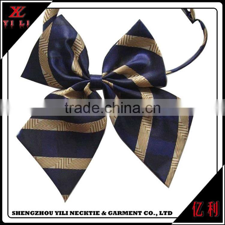 Elegant ladies logo printed tie dye bow ties