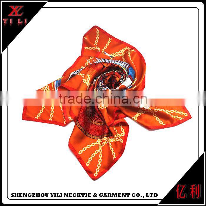 Fashion custom print women new silk neckerchief