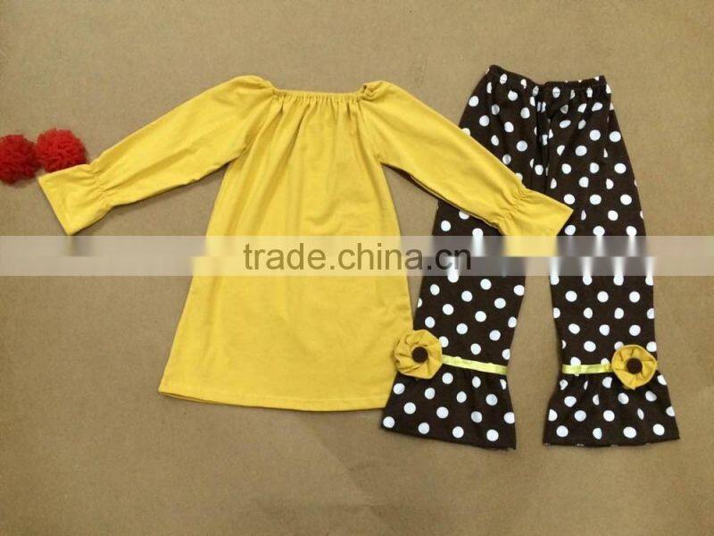 kids fashion clothing outfits girls boutique clothing high quality organic cotton clothing girls fall long sleeve outfit