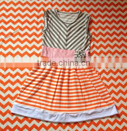 kids clothing wholesale 2014hot sale baby girls chevron dress kids clothes infants summer dress baby ruffle dress children cloth