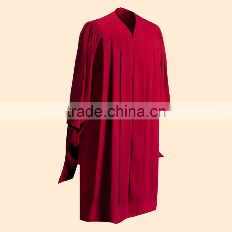 black graduation gown/robe for high school/university/Master/Doctor
