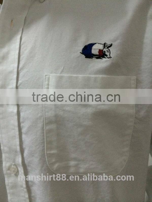 custom label and logo cheap button down oxford shirt