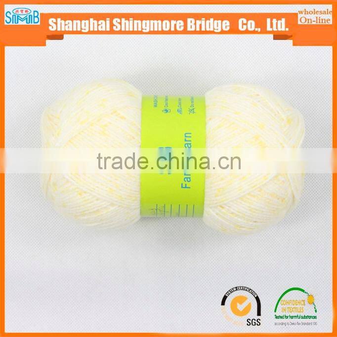 knitting yarn supplier shanghai smb cheap wholesale high quality 4Nm acrylic yarn 100% for knitting scarf