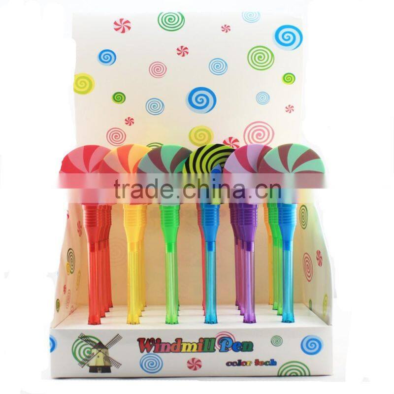 Cheap sunflower ballpoint pen new windmill ballpoint pen wholesale flashing promotion pens