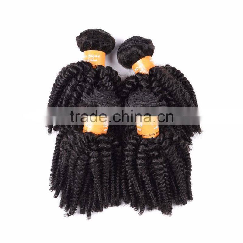 Wholesale Virgin Raw Cheap black Indian Curly Hair Extensions