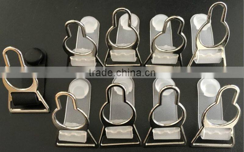 20mm 2017 Dubaa Trading Inc Sexy Lingeries Accessories Silver Garter Metal Suspender Clip NEW Style