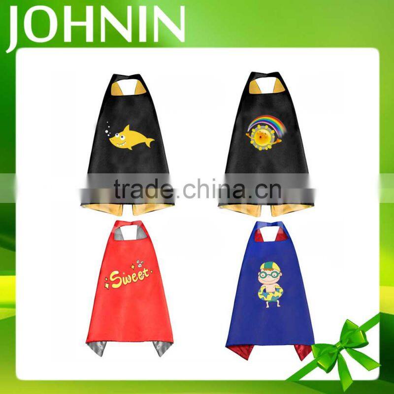 Promotion New Design 60x70cm Fashion Custom Cosplay Cape For Kids