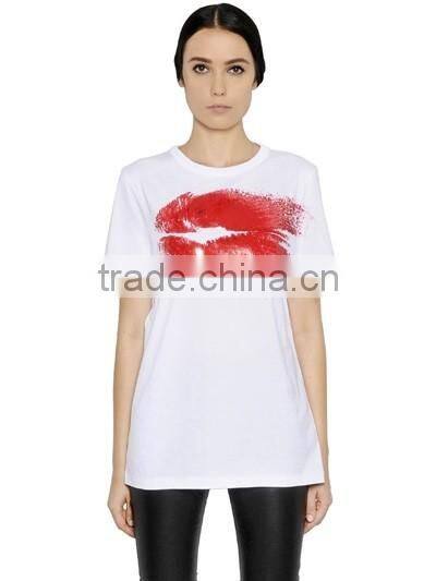 Girl's fashion cotton korea t-shirt printing design