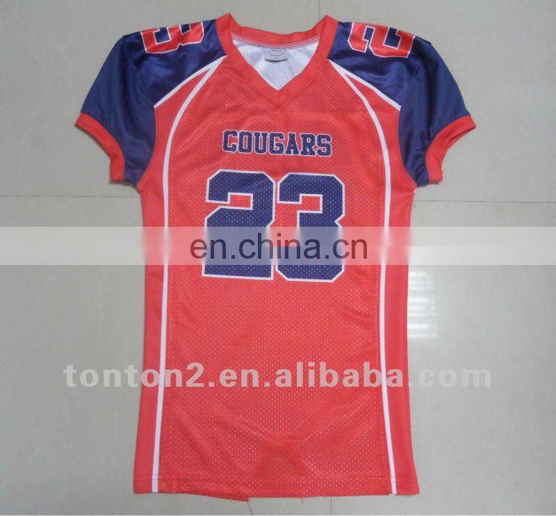 American Football Jerseys with Sublimated Designs