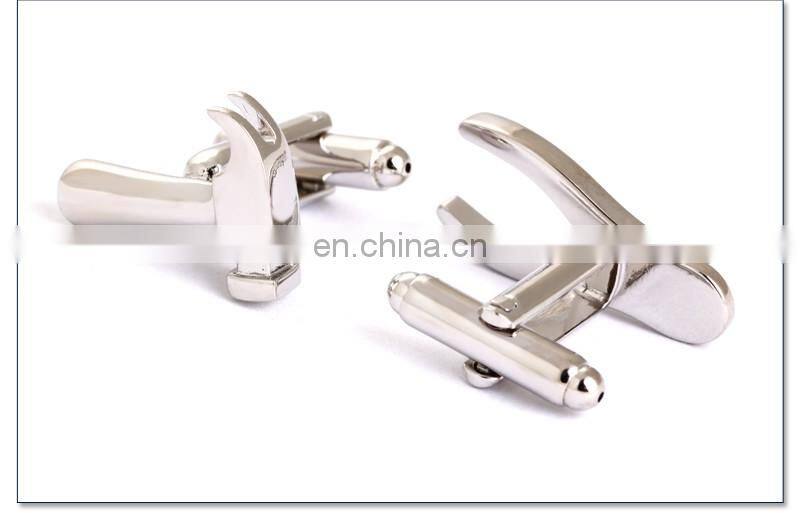 Silver Hammer and Vice Man Shirt Cufflinks High Quality