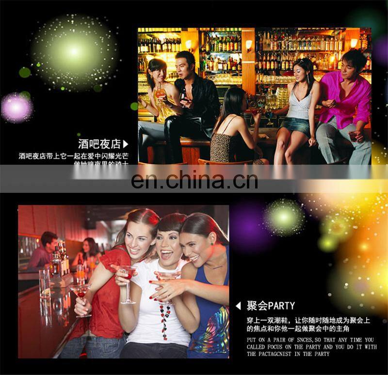 wholesale casual couple shoes OEM low minimum quantity luminous LED sneakers