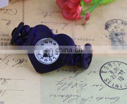 Small wrist women Big dial fashion mexican beach watch Coconut Shell Printed Flowers Bracelet Ethnic wristwatch